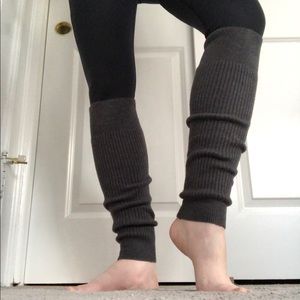 Athleta Legwarmers in Charcoal Heather Grey